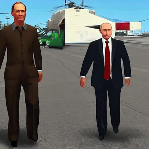 Image similar to Putin in GTA style