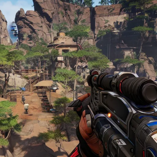 Image similar to A screenshot from Apex Legends