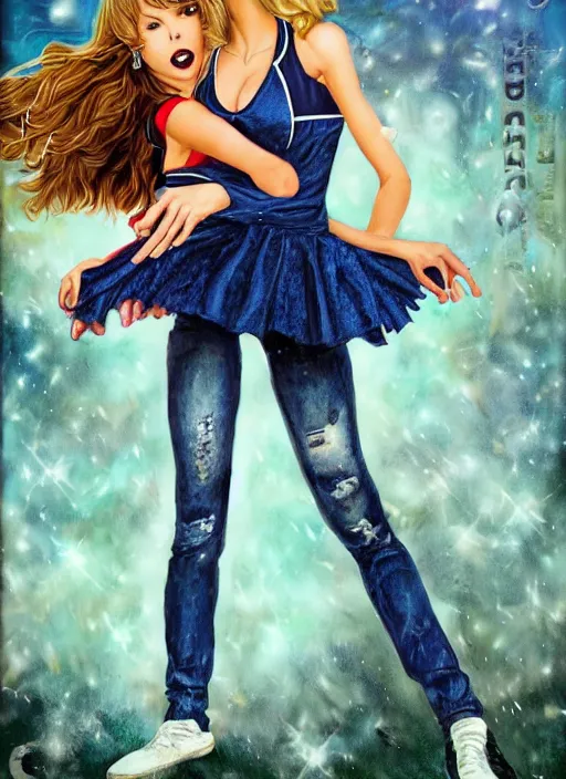 Image similar to fear street book cover of taylor swift cheerleader by mark garro