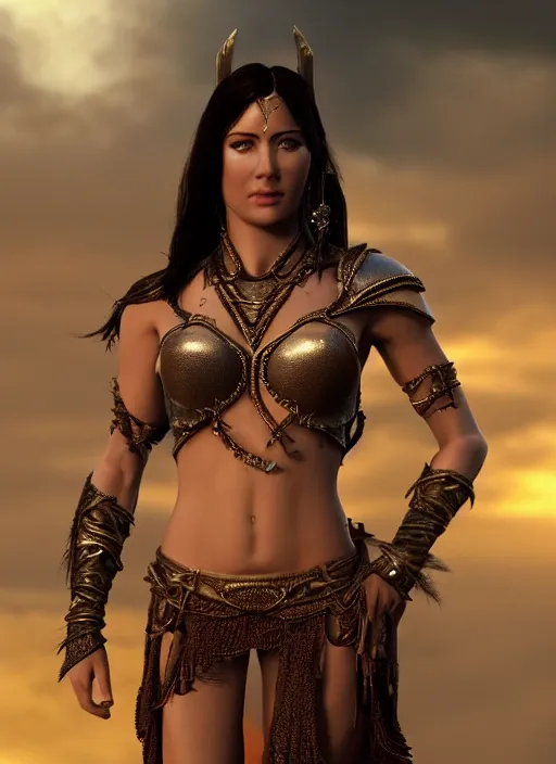 Image similar to ultrarealistic photo of warrior princess dejah thoris, full body, cinematic,