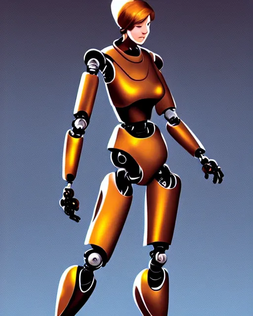 Image similar to the female robot protagonist, animation character design by jack kirby, action - adventure, sharp detail, artstation trending, conceptart. com