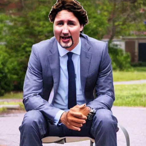 Prompt: african american justin trudeau