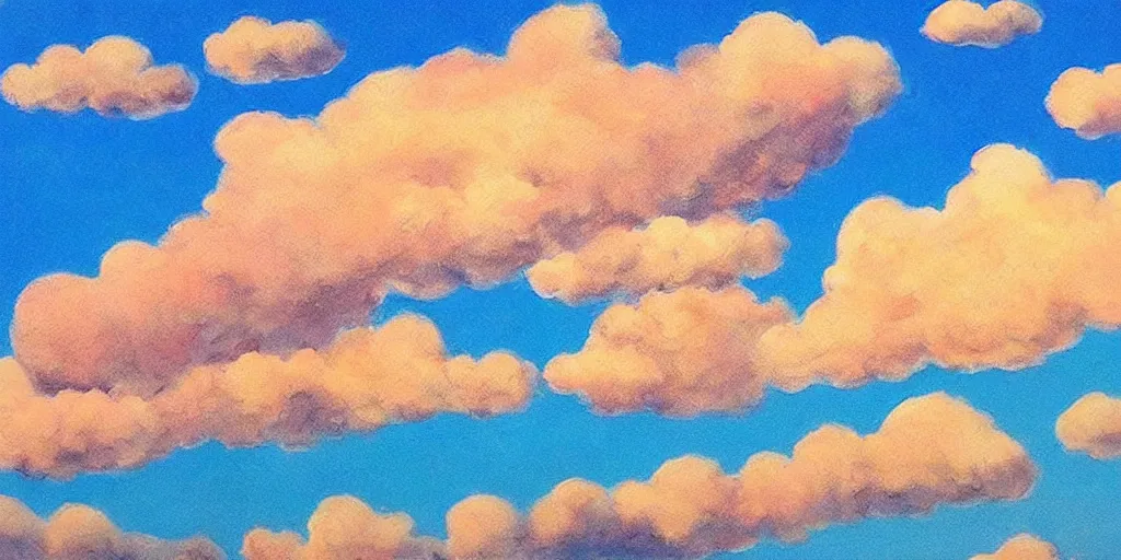 Prompt: fluffy clouds in the sky, blue sky, vivid colors, beautiful, highly detailed