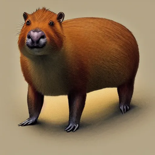 Prompt: capybara artstation