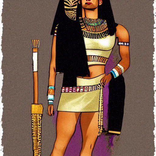 Image similar to Fatdan as an Egyptian godess