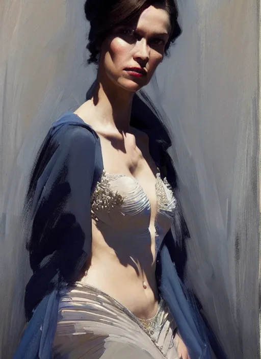 Prompt: irina meier dressed like a queen on a throne, calm, fantasy character portrait, dynamic pose, above view, artwork by jeremy lipkin and giuseppe dangelico pino very coherent asymmetrical artwork, sharp edges, perfect face, simple form, 1 0 0 mm