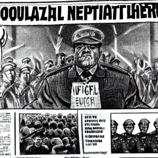 Prompt: a totalitarian nightmare.