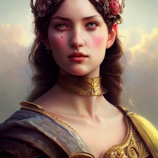 Prompt: A beautiful digital painting of a beautiful princess, the sky behind her, intricate, cinematic lighting, highly detailed, digital painting, Artstation, concept art, smooth, sharp focus, illustration, art by Tom Bagshaw, Artgerm and Greg Rutkowski