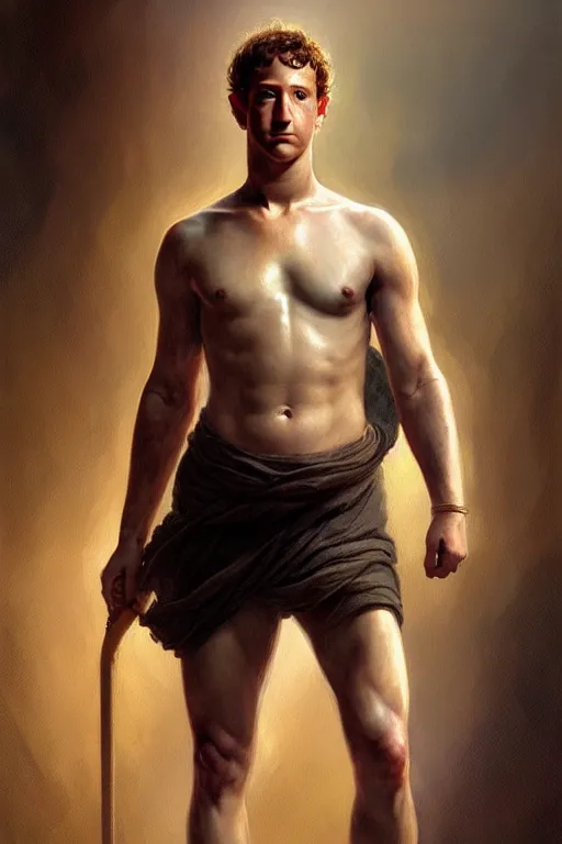 Image similar to Mark Zuckerberg as a Greek god, gorgeous, amazing, muscular, fit, very muscular male body, intricate, highly detailed, digital painting, artstation, concept art, sharp focus, illustration, art by greg rutkowski and alphonse mucha