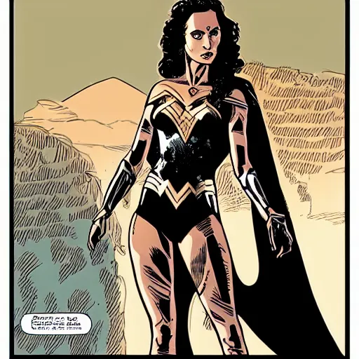 Image similar to portrait of a woman who looks like gal gadot and jennifer connelly, by laurie greasley and james stokoe