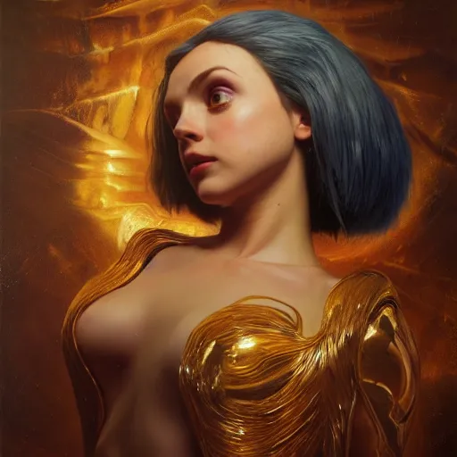 Prompt: highly detailed oil painting | very intricate | cinematic lighting | award - winning | sonic the hedgehog in minecraft | by roberto ferri, by tom bagshaw, by j. c. leyendecker and klimt, beautiful cinematic light, american romanticism, by austin osman spare, artstation, cgsociety, official art, octane