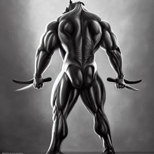 Image similar to an exaggeratedly muscular anthropomorphized black - coated horse with a magnificently muscular physique wearing tight kevlar outfit standing in a facility, long white mane, proportionally enormous arms, equine, anthro art, furaffinity, highly detailed, digital painting, artstation, concept art, illustration, art by artgerm, greg rutkowski, ruan jia