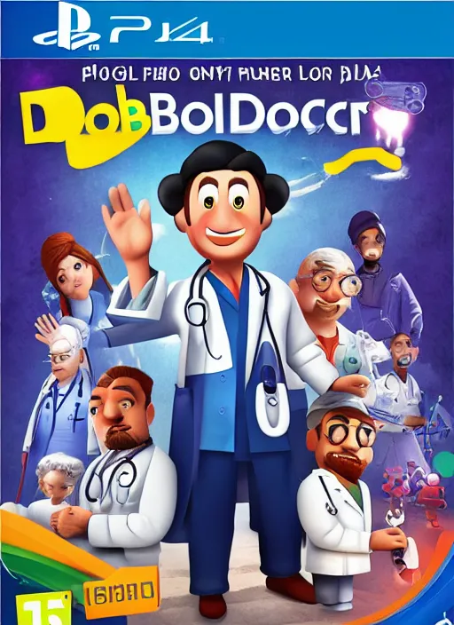 Prompt: ps 4 video game titled doctor bob