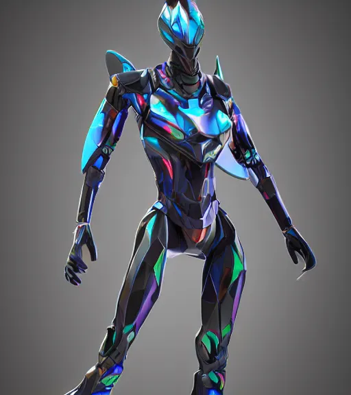 Prompt: cybernetic mantis with military - grade low - poly armor designed by apple, 4 k, high quality render, trending on artstation