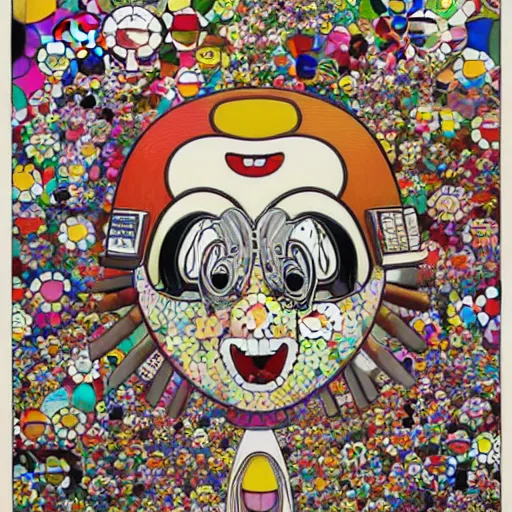 Image similar to things hidden inside my head by takashi murakami, superflat, pop culture, colorful, intricate, hyper detailed