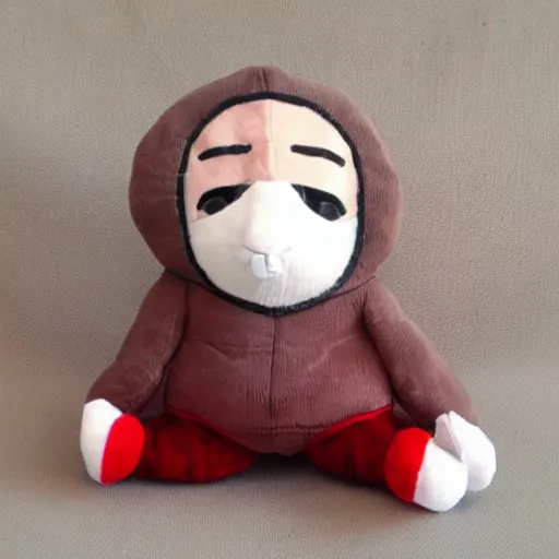 Image similar to cute fumo plush of George Costanza who gets randomly criticized 99% of the time, 90’s style