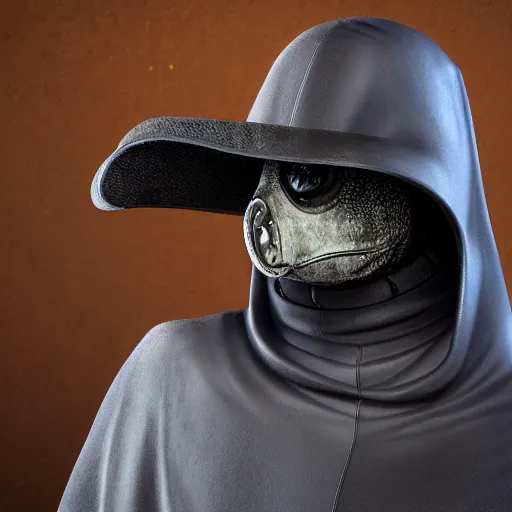 Prompt: cybernetic plague doctor 8 k hyperrealism fantasy terrifying