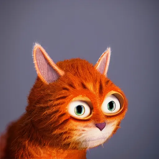 Prompt: hyperrealistic dslr film still of andrew garfield disguised as garfield, orange cat, stunning 8 k octane comprehensive 3 d render, inspired by istvan sandorfi & greg rutkowski & unreal engine, perfect symmetry, dim volumetric cinematic lighting, extremely hyper - detailed, incredibly real lifelike attributes & flesh texture, intricate, masterpiece, artstation, stunning