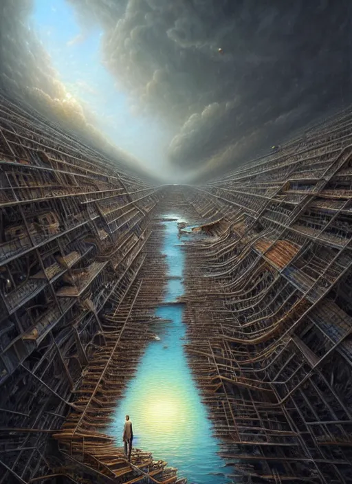 Prompt: A hyper-detailed 3d render like a Oil painting of the Construction of a Unified-Theory, surrealism!!!!! surreal concept art, lifelike, photorealistic, digital painting, aesthetic, smooth, sharp focus, Artstation HD, by Greg Rutkowski, Chris Tulloch McCabe, Valentina Remenar and Asher Duran,