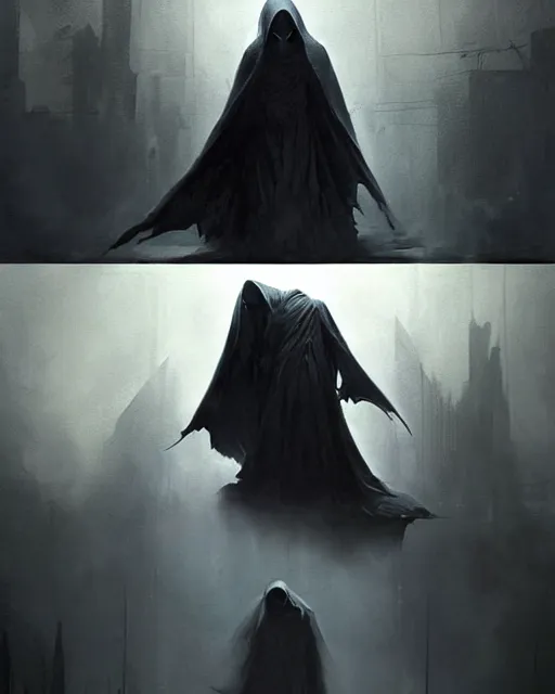 Image similar to photo. the movie is still the same. the dementor. life and death. dark colors. threatening. the stalker. frightening. trending on artstation. award - winning. artgem. greg rutkowski. beksinsky. extremely detailed. 4 thousand.