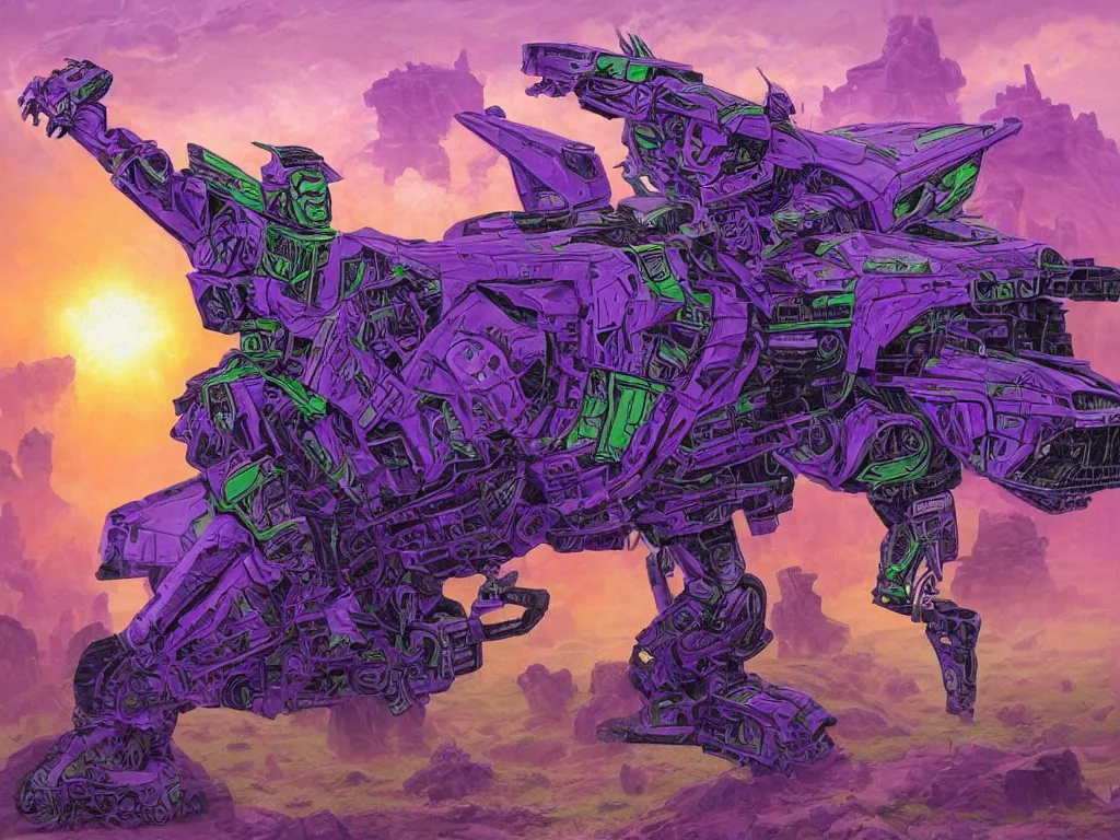 Image similar to portrait of cowboy johnny cash as purple green optimus prime from transformers riding on guitar zord ufo hoverboard, intricate, highly detailed, smooth, artstation, digital illustration by Lisa Frank and Ruan Jia and Mandy Jurgens and Artgerm and Wayne Barlowe and Greg Rutkowski and Zdislav Beksinski