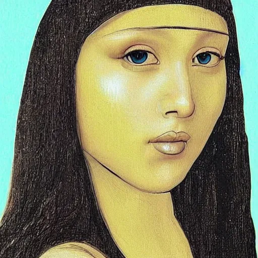 Prompt: Nicki Minaj painted by Leonardo da Vinci
