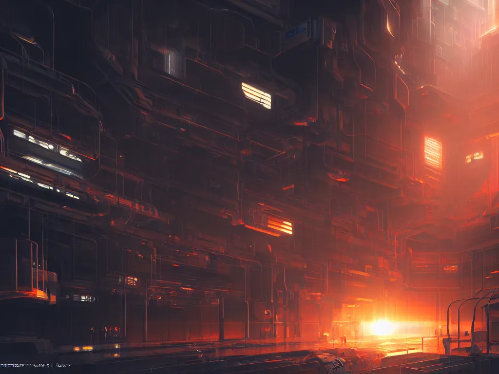 Prompt: engineering bay, fusion reactor core, photo realistic, dynamic lighting, artstation, poster, volumetric lighting, 4 k, award winning, a detailed painting, hyperdetalized, smooth, cyberpunk, tech