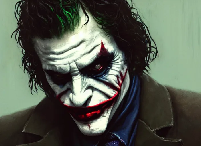 Image similar to highly detailed portrait of david dastmalchian as the joker, in batman : arkham asylum, stephen bliss, unreal engine, fantasy art by greg rutkowski, loish, rhads, ferdinand knab, makoto shinkai and lois van baarle, ilya kuvshinov, rossdraws, tom bagshaw, global illumination, radiant light, detailed and intricate environment