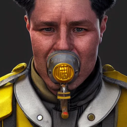 Image similar to portrait of fireman _ jeck, 8 k uhd, unreal engine, octane render in the artstyle of finnian macmanus, john park and greg rutkowski