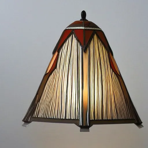 Image similar to art deco design for a lamp shade