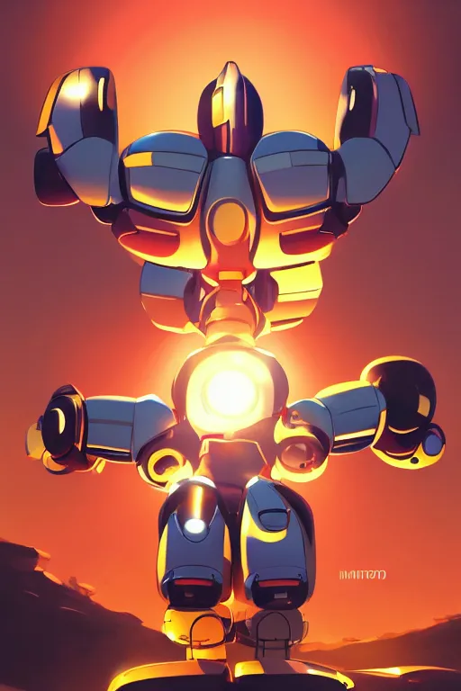 Image similar to metabots medabots medarotto medarot robot minimalist comics, behance hd by jesper ejsing, by rhads, makoto shinkai and lois van baarle, ilya kuvshinov, rossdraws global illumination ray tracing hdr radiating a glowing aura