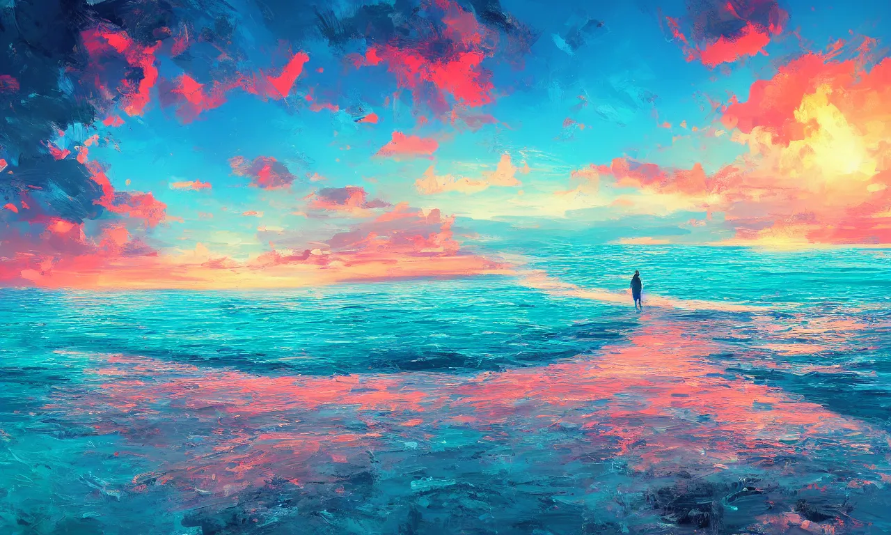 Image similar to paradise beach by alena aenami artworks in 4 k