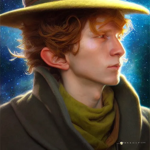 Prompt: epic portrait of snufkin, detailed, nebula skies, digital painting, artstation, concept art, donato giancola, joseph christian leyendecker, wlop, boris vallejo, breathtaking, high details, extremely detailed, sincere face, establishing shot, artistic, hyper realistic, beautiful face, octane render