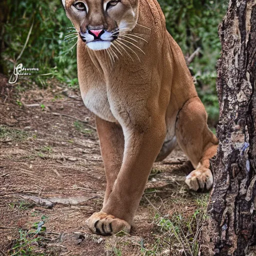 Prompt: portrait of rishab pant as a cougar hunter, canon 3 5 mm portrait photography, ultrarealistic