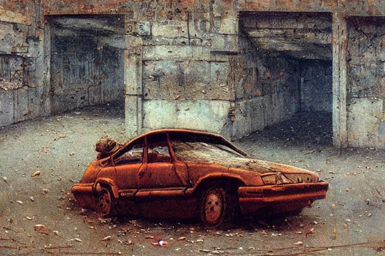 parking lot car painted by beksinski | Stable Diffusion | OpenArt