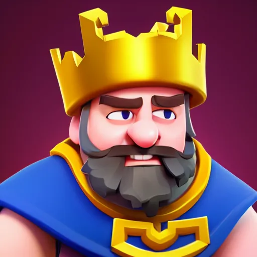 Image similar to portrait of a character from the game Clash Royale