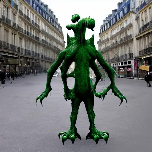 Image similar to cloverfield monster in Paris