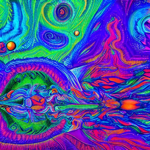 Prompt: psychedelic dreamscape