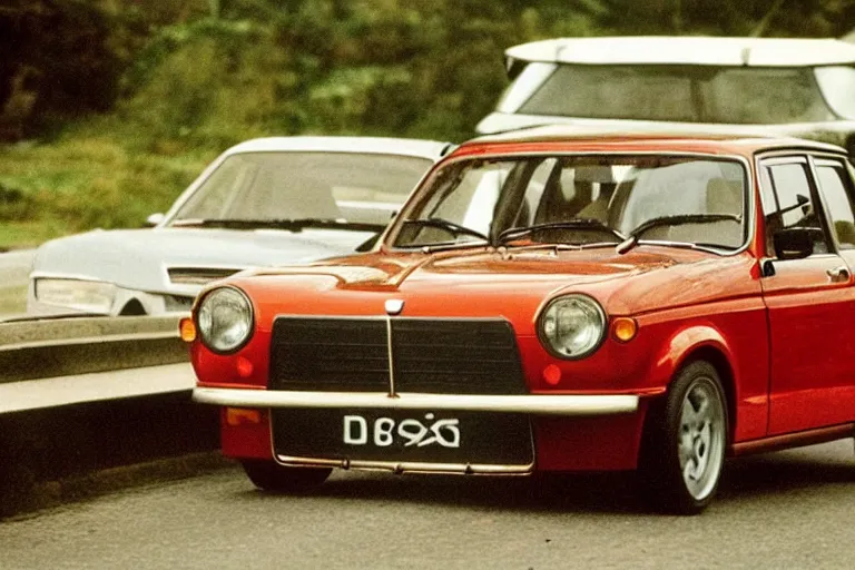 Prompt: vaz 2101 as sport car, movie still, speed, cinematic Eastman 5384 film