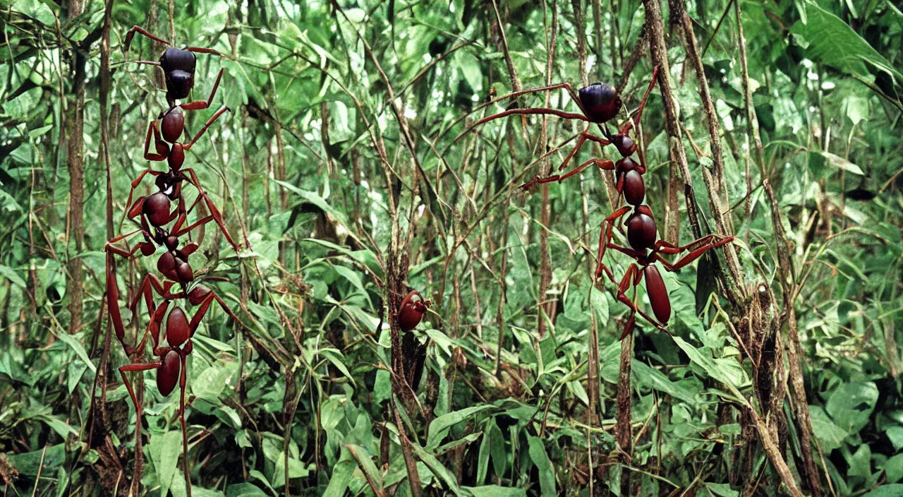 Image similar to incredible ant human in the jungle, by the best photographer of national geographic, scientific photo, hight quality, realistic light, kodachrome 6 4, hiperdetailed