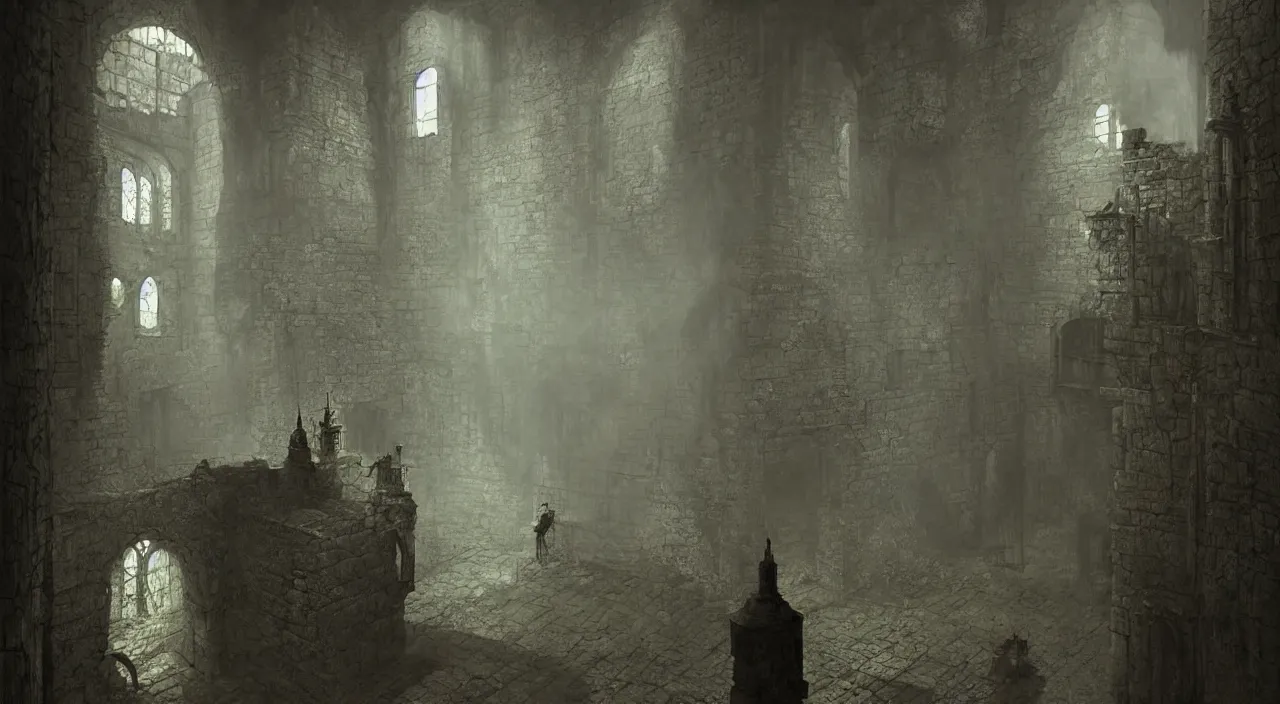 Prompt: a steampunk shadow in a castle, by zdzislaw beksinski, by josip csoor, h. r geiger, portrait, photorealistic, volumetric lighting, horror, lovecraftian, recursive, octane, cgscociety,