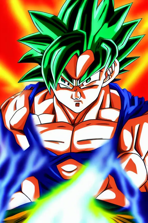 Image similar to goku vs broly, ultra detailed, digital art, 8 k, character, realistic, portrait, hyperrealistic