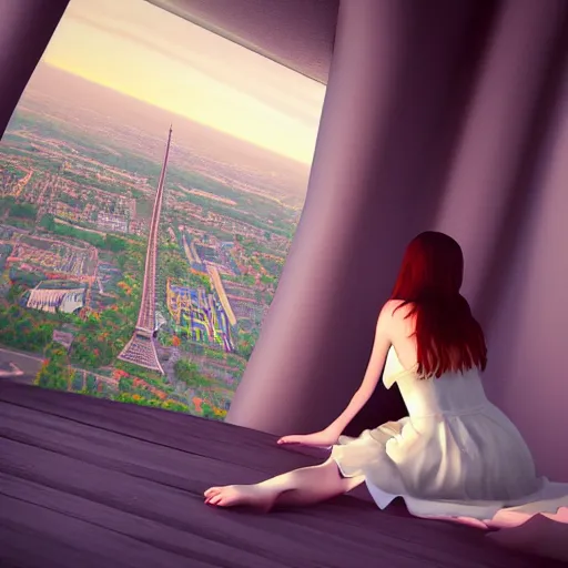 A Babe Beautiful Giantess Wearing A Sundress Sitting Stable