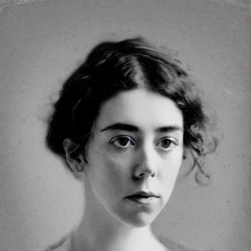 Prompt: victorian photograph of vanessa kirby, 1 8 9 0 s photography, 1 9 0 0, realistic face, symmetrical face, studio photograph, grainy, edwardian, old photo