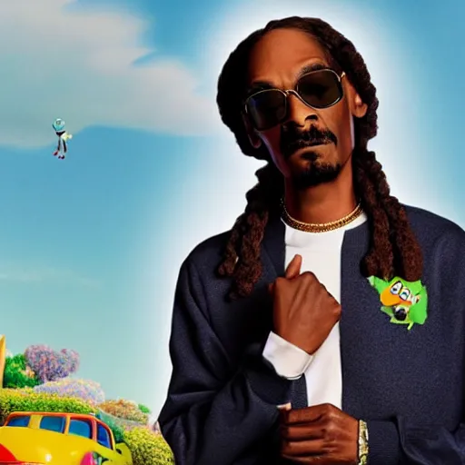 Image similar to film still of Snoop Dogg in new Pixar biopic film