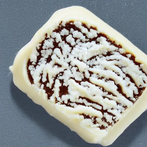 Image similar to terrified out of white chocolate made Joe Biden, melting, yelling for help