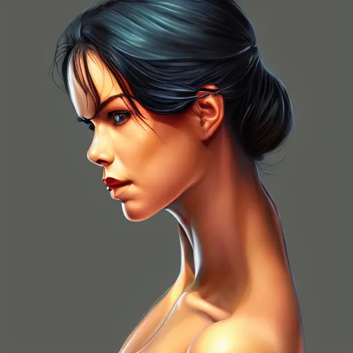 Image similar to a stunning upper body portrait of a beautiful woman by marvel comics, digital art, trending on artstation