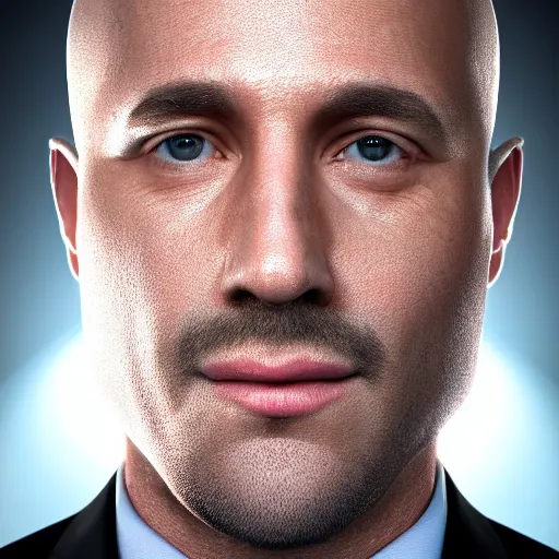 Prompt: film still photo portrait of a generic talk show host, realistic, hyperrealistic, 8 k resolution, hd quality, very detailed, highly detailed, intricate details, real life, real world, trending on artstation, digital art, really realistic, very realistic, headshot, head in frame, photograph, portrait, mugshot