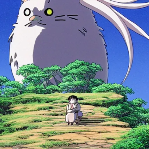 Image similar to a beautiful still from Studio Ghibli