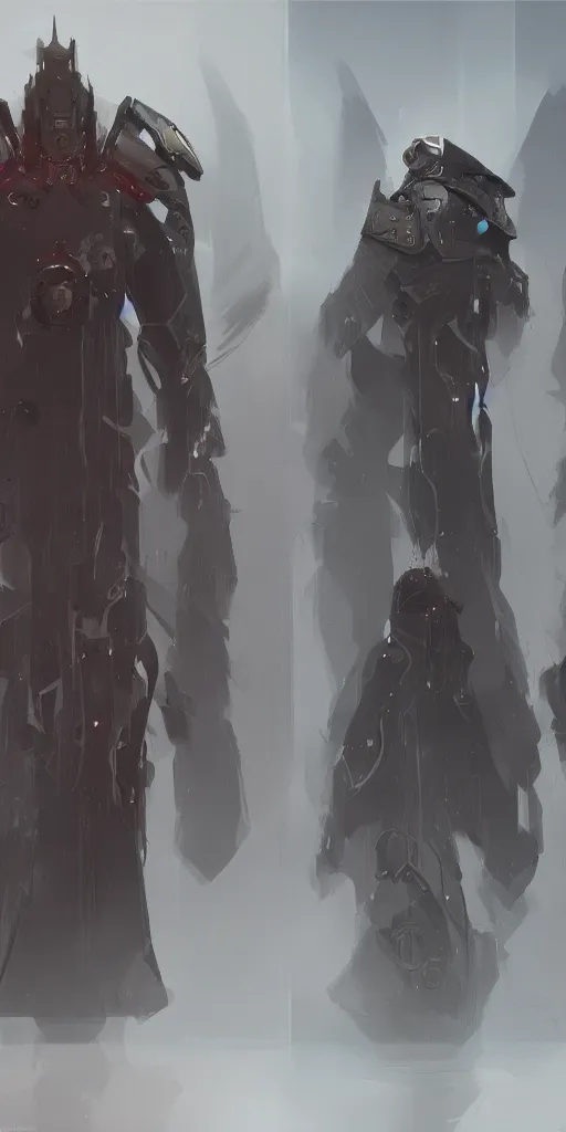 Image similar to concept art by jama jurabaev, futuristic emperor holy inquisition, cinematic shot, trending on artstation, high quality, brush stroke, full body, one character, character design